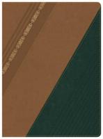 RVR 1960 Biblia De Estudio Holman, Castaño/verde Bosque Con Filigrana Símil Piel Con Índice