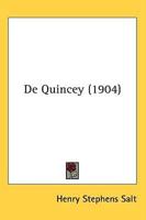 de Quincey (1904)