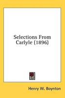 Selections From Carlyle (1896)