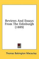 Reviews And Essays From The Edinburgh (1889)