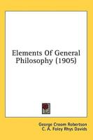 Elements of General Philosophy (1905)