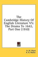 The Cambridge History of English Literature V5
