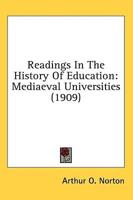 Readings In The History Of Education