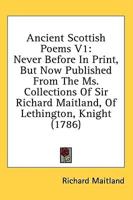 Ancient Scottish Poems V1