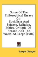 Some Of The Philosophical Essays On