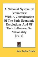 A National System Of Economics