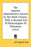 The Imperial Administrative System In The Ninth Century