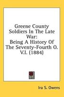 Greene County Soldiers In The Late War