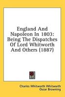 England And Napoleon In 1803