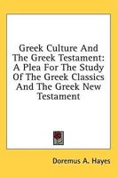 Greek Culture And The Greek Testament