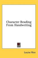 Character Reading From Handwriting