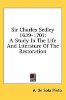 Sir Charles Sedley 1639-1701