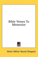 Bible Verses to Memorize