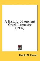 A History Of Ancient Greek Literature (1902)