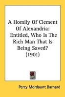 A Homily Of Clement Of Alexandria