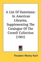 A List Of Danteiana