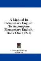 A Manual In Elementary English