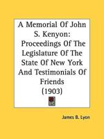 A Memorial Of John S. Kenyon