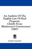 An Analysis Of The English Law Of Real Property