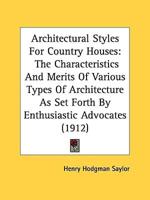 Architectural Styles For Country Houses
