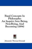 Basal Concepts In Philosophy