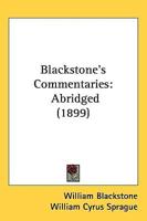 Blackstone's Commentaries
