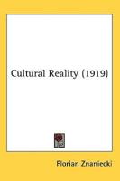 Cultural Reality (1919)