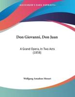 Don Giovanni, Don Juan