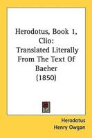 Herodotus, Book 1, Clio