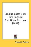 Leading Cases Done Into English