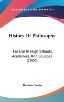 History Of Philosophy