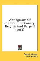 Abridgment Of Johnson's Dictionary