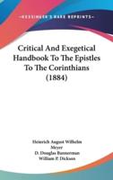 Critical and Exegetical Handbook to the Epistles to the Corinthians (1884)