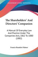 The Shareholders' And Directors' Companion