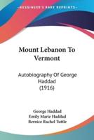 Mount Lebanon To Vermont