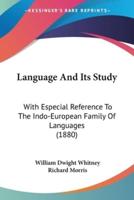Language And Its Study