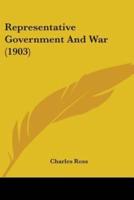 Representative Government And War (1903)