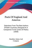 Poets Of England And America