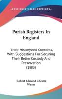 Parish Registers In England