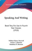 Speaking And Writing