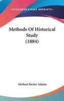 Methods of Historical Study (1884)
