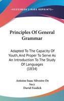 Principles Of General Grammar