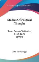 Studies Of Political Thought