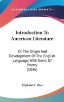 Introduction To American Literature