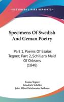 Specimens Of Swedish And Geman Poetry