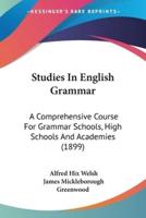 Studies In English Grammar