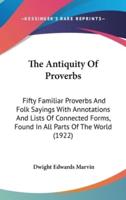 The Antiquity Of Proverbs