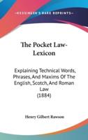 The Pocket Law-Lexicon