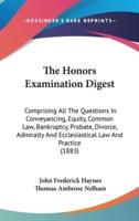The Honors Examination Digest
