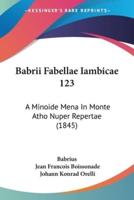 Babrii Fabellae Iambicae 123